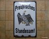 EMAILLESCHILD AMTSSCHILD "Preußisches Standesamt"