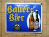 Emailleschild Bierschild Bauer Bier
